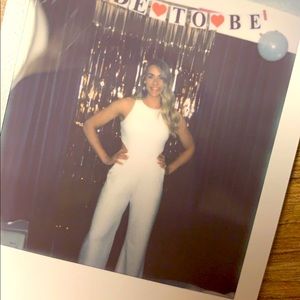 Express white jumpsuit